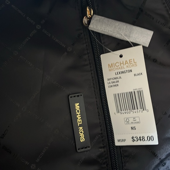 Michael Kors Black Pebbled “Lexington” Large Handbag! NWT!! - Picture 12 of 12